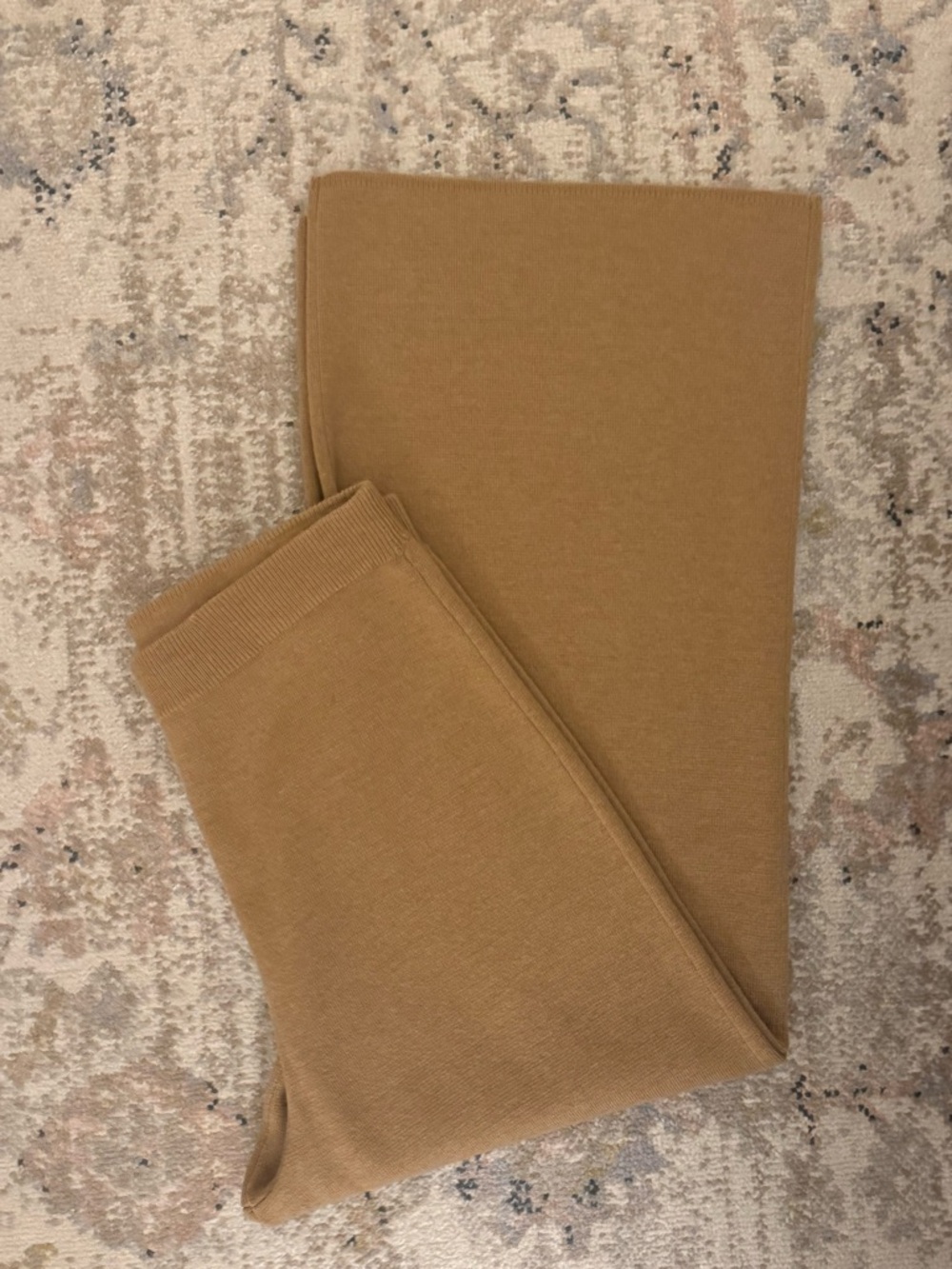 J. Crew Wide Leg Knit Pants in Camel
